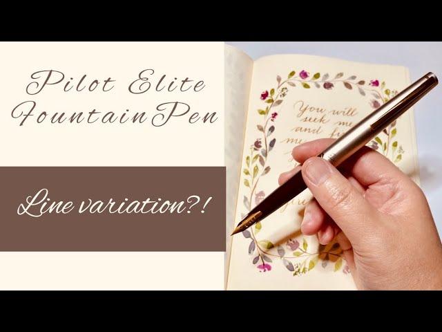 Pilot Elite S: Fine line Variation?! Fountain Pen Review & Writing Sample