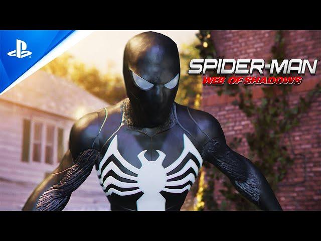 NEW Marvel's Spider-Man 2 Symbiote Black Suit in Web of Shadows MOD