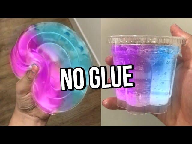 Testing VIRAL NO GLUE SLIMES! How to make DIY NO GLUE slimes, WATER SLIME & 1 ingredient slime