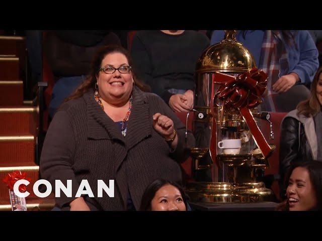 Ellen's "12 Days Of Giveaways" Audience Invades Conan | CONAN on TBS