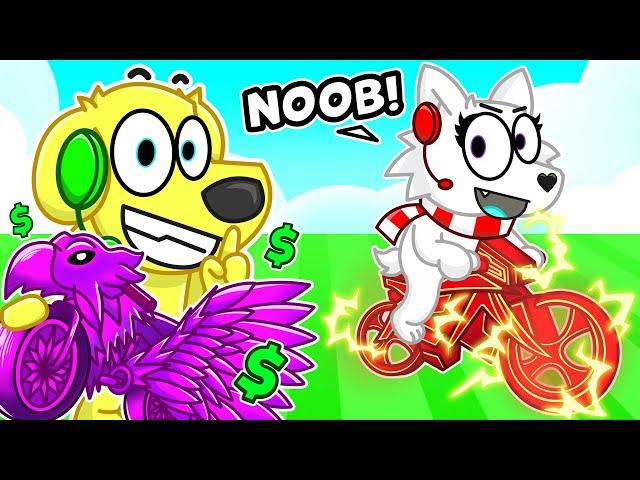 Faking as A NOOB in Roblox BIKE OBBY, then Using a $1,000,000 Bike!