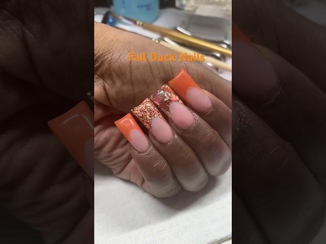  How To Do Nail art, Acrylic nails Fall Duck Nails#nailart #fallnails #101