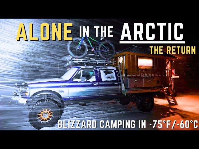 The Scariest Part of the 2,000 Mile Drive to the Arctic Ocean |  Alaskan Blizzard Camping in -75F