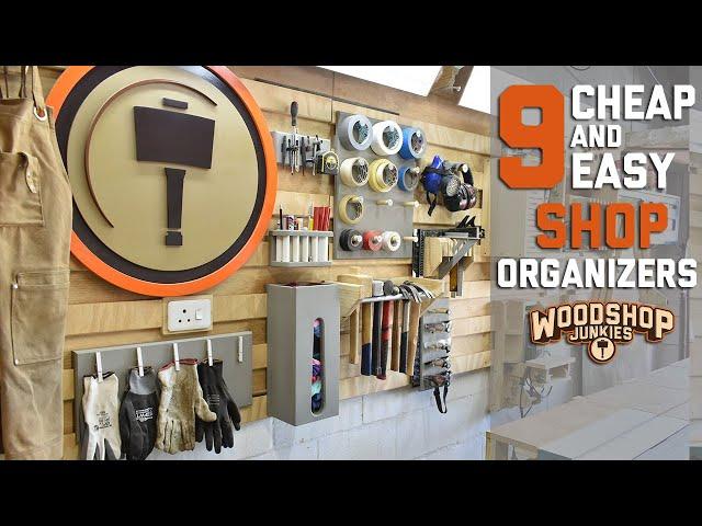 9 Cheap And Easy Shop Organizers - Super Simple HOW TO