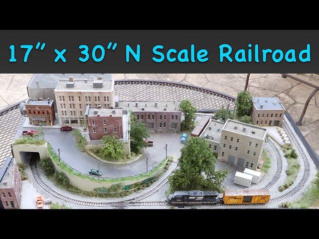 Building a 17"x30" N Scale Model Railroad