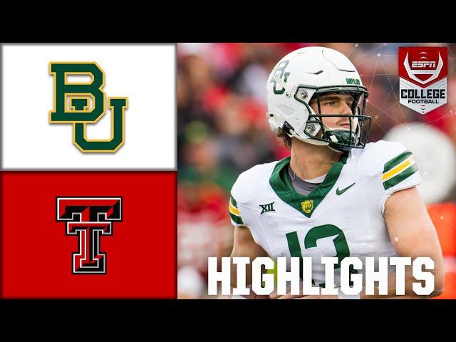 Baylor Bears vs. Texas Tech Red Raiders | Full Game Highlights | ESPN College Football