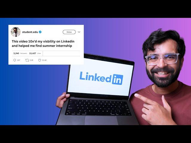 LinkedIn Hacks which helped 12,000 + Students get Jobs