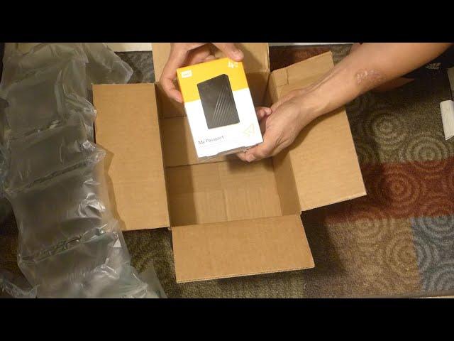 Unboxing WD 4TB My Passport Personal Drive