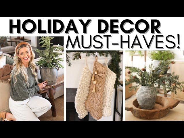 HOLIDAY DECOR MUST-HAVES || CHRISTMAS DECORATING IDEAS || TIMELESS HOLIDAY DECOR STAPLES