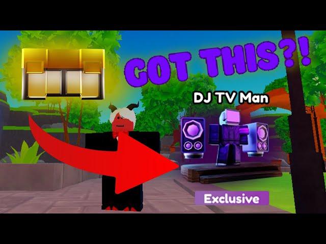 I GOT DJ TV MAN?!?! toilet tower defense crate opening TTD