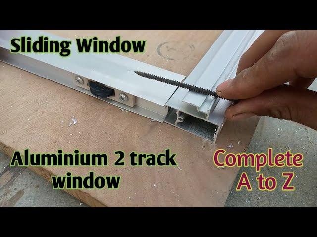 how to make aluminium to track window एलुमिनियम टू ट्रैक विंडो कैसे बनती है#aluminium#aluminiumdoor