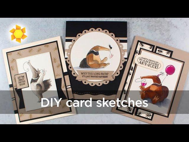 World Cardmaking Day - DIY card sketches