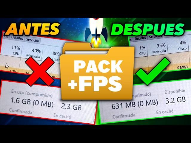 URGENTE! LA MEJOR CARPETA DE OPTIMIZACION PARA HACER VOLAR TU PC  Como OPTIMIZAR mi PC GAMA BAJA