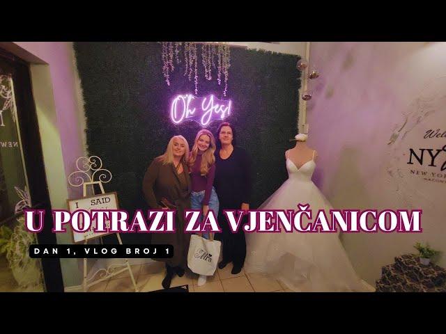 Vlog # 1 : Mlada u Potrazi za vjenčanicom /Idemo u Americki salon vjenčanica  u Syracuse ,New York