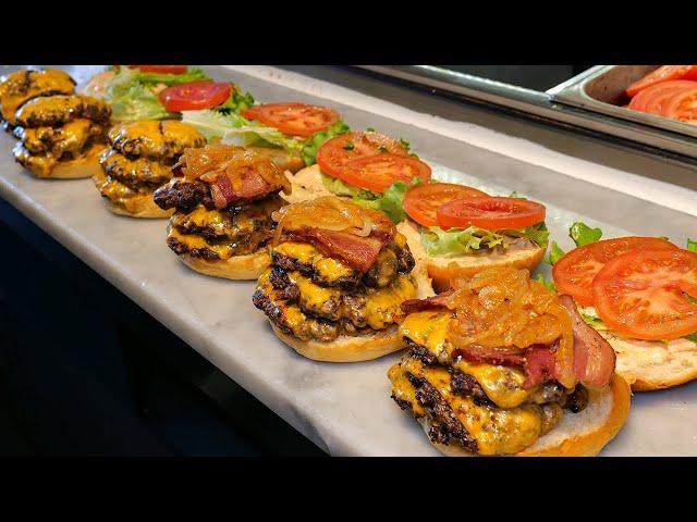 Most Popular Handmade Bacon Cheeseburger in Korea – Korean Street Food