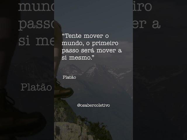 Platão ensinou como mudar o mundo #sucesso #hábitos