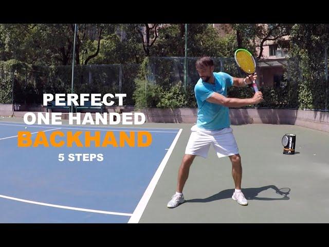 How To Hit Perfect One Handed Backhand (TENFITMEN - Episode 139)