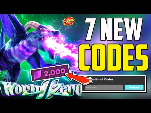 UPDATE! - NEWWORLD ZERO ROBLOX CODES 2024 - WORLD ZERO CODES 2024 [ROBLOX]