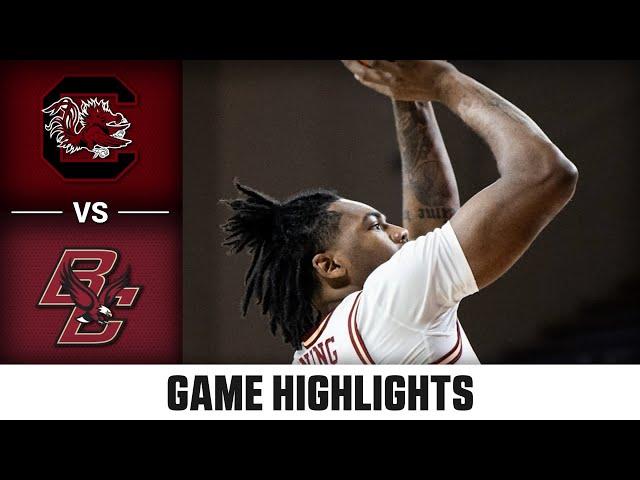 South Carolina vs. Boston College Game Highlights | 2024-25 ACC Men's Basketball