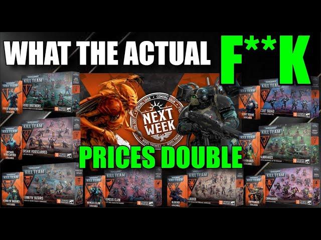 Games Workshop DOUBLES PRICES... Kill Team SCANDALOUS New Out of Control Priced Datacards Hivestorm