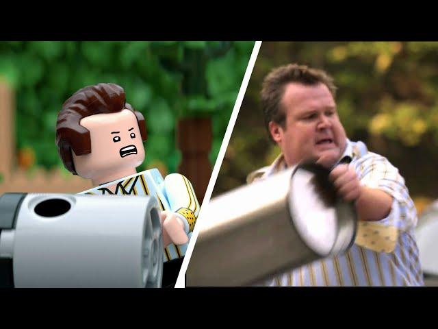 Modern Family ... in LEGO | "I'm Breaking The Window!" [Blender Animation]