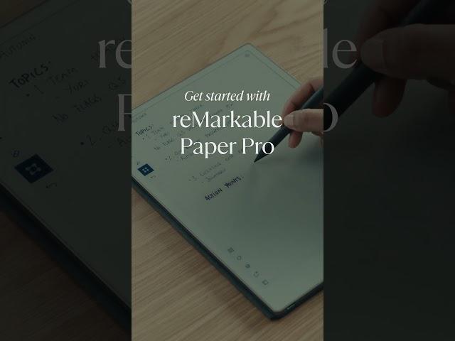 Curious about what it’s like to use a paper tablet? Watch the introduction of reMarkable Paper Pro