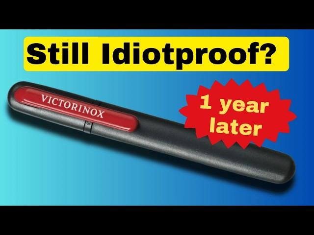 Idiotproof Sharpening after one year's use. Ideal for beginners?  Victorinox Dual Knife Sharpener.