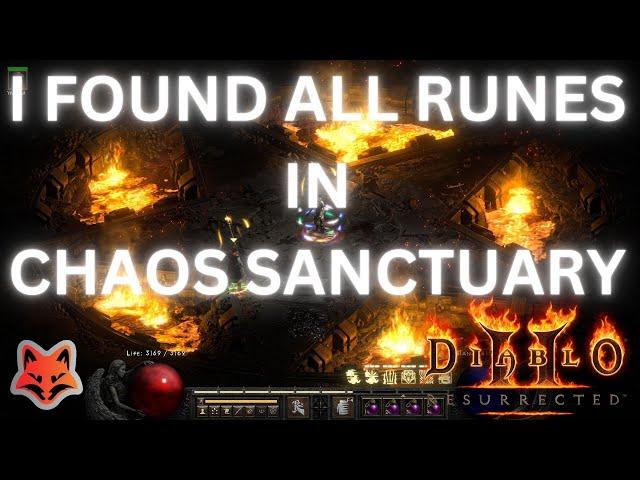 CHAOS SANCTUARY UNTIL ALL RUNES - Diablo 2 resurrected