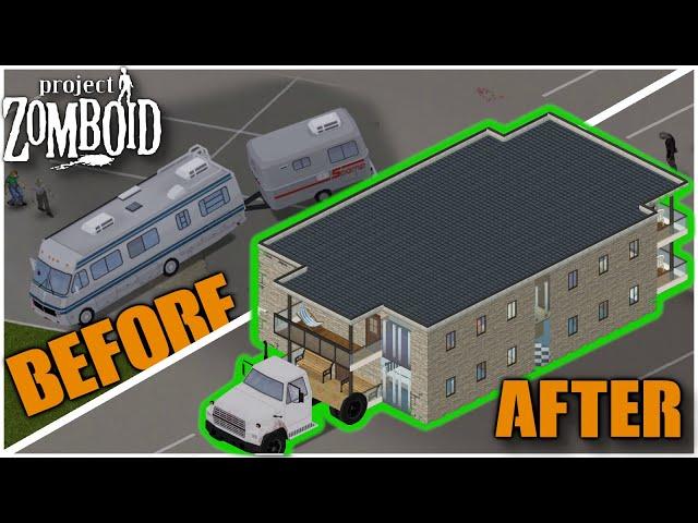 How to make ANY RV the ULTAMATE Base! - Project Zomboid  #noglitch