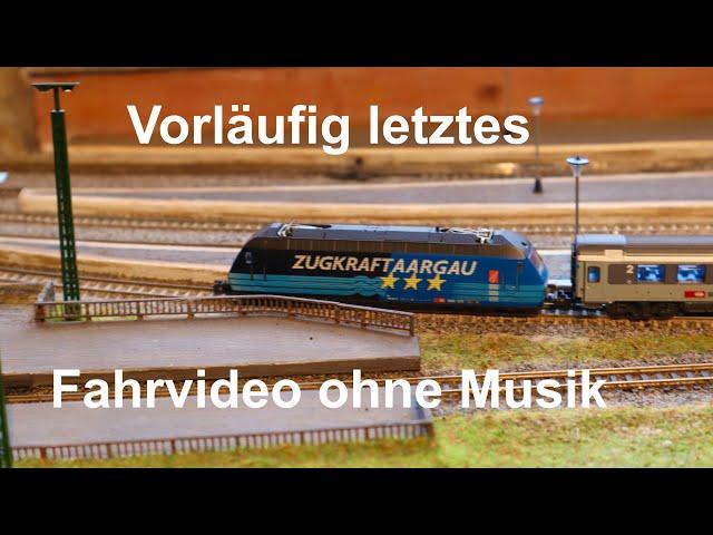 Vorläufig letztes Fahrvideo von meiner Modellbahn in Spur N