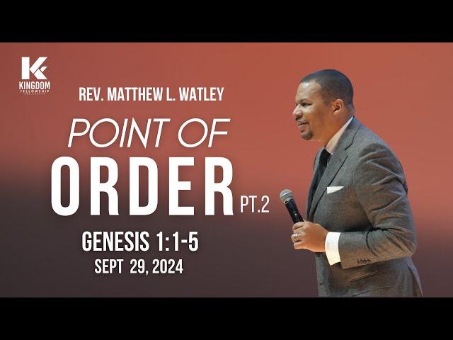 8AM Live | Point of Order Pt.2 | Rev. Matthew L. Watley | Kingdom Fellowship AME