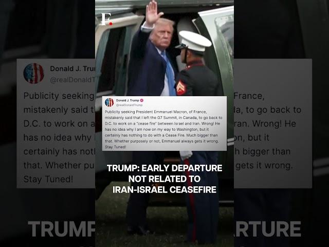 Trump Counters Macron's Claim On America's Israel-Iran Ceasefire Offer | N18G