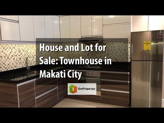 House and Lot for Sale: Townhouse in Makati City