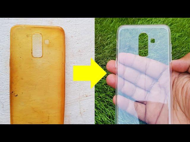 Smartphone Cover Restoration, Cleaning Yellowness of Phone Cover