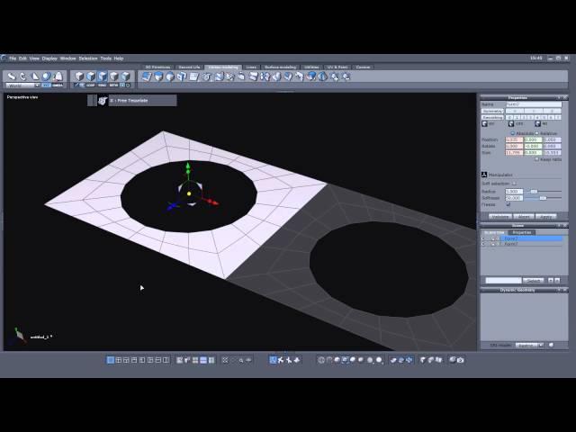 Create a hole without using boolean