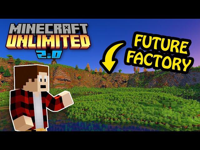 Prepping for the MASSIVE FACTORY in Minecraft: Unlimited 2.0 (LIVE)