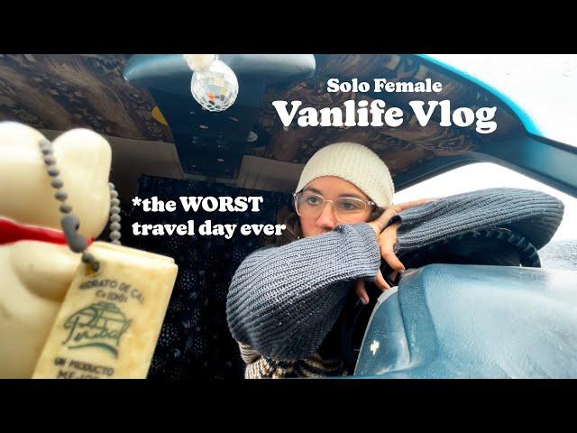 NOT An Ideal Day In The Life *severe weather | Solo Female Vanlife