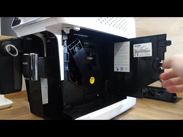 How to clean and lubricate brew unit in Philips LatteGo coffee machine - maintenance tutorial