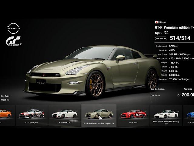 Gran Turismo 7 | All Cars List Brand Central & Collection [514/514 October 2024] [4KPS5]