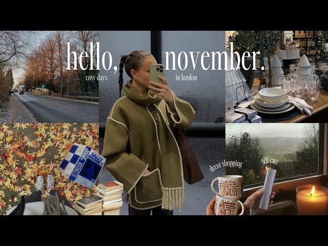 Hello November ️ | christmas shop with me, monthly reset routine, preparing for winter