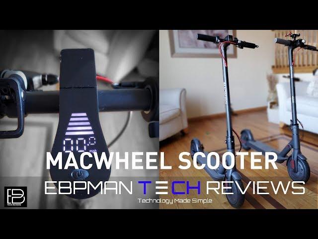 MACWHEEL Electric Scooter Review |18.6 Mile Range | 15.6 MPH