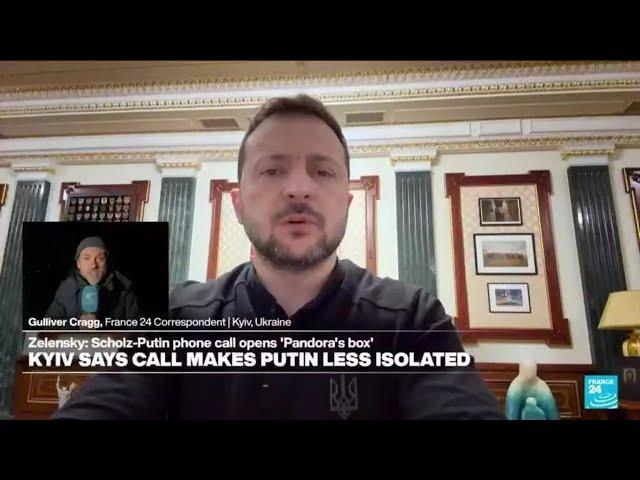 Scholz-Putin phone call opens 'Pandora's box', Zelensky says • FRANCE 24 English