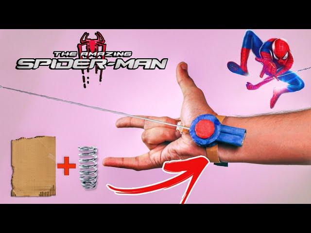 How To make FUNCTIONAL Amazing Spiderman web shooter | SIMPLE MATERIALS DIY | Mr Unique