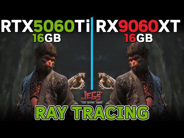 RX 9060 XT 16G vs RTX 5060 Ti 16G | Ray Tracing