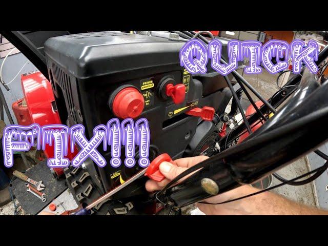 Craftsman MTD Troy Bilt Storm Snowblower Won't Start Surges Carburetor Cleaning and Rebuild Easy Fix