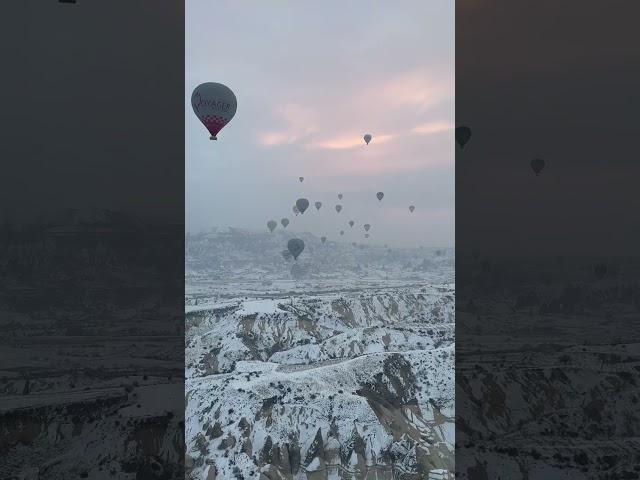 Cappadocia, Turkey in peak winter and snow !