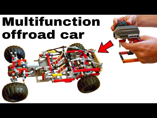 Multifunction Lego technic offroad car (moc)   With many cool details!