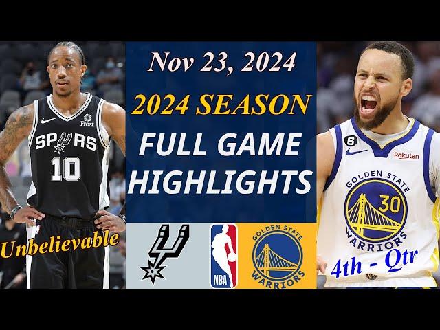 Golden State Warriors Vs San Antonio Spurs Game Highlights Final | Nov 23, 2024 | NBA TODAY