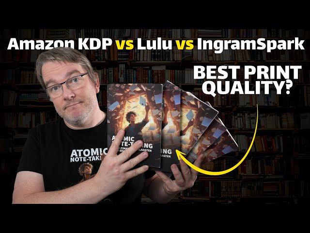 Amazon vs Lulu vs IngramSpark Full Colour Print Quality Comparison