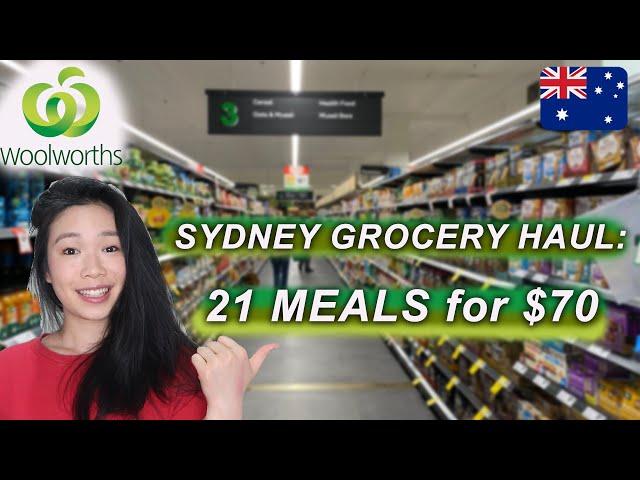 21 MEALS for $70 | WOOLWORTHS GROCERY HAUL - What I Eat in a Week in SYDNEY AUSTRALIA 2020